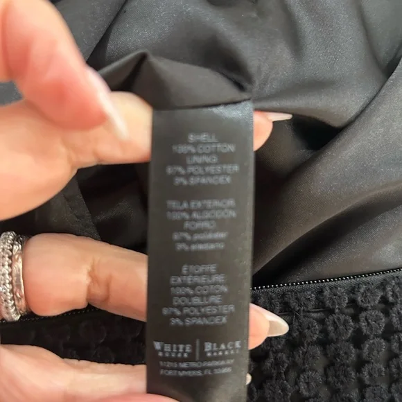 WHBM Black Lace Sheath Dress - Picture 11 of 11